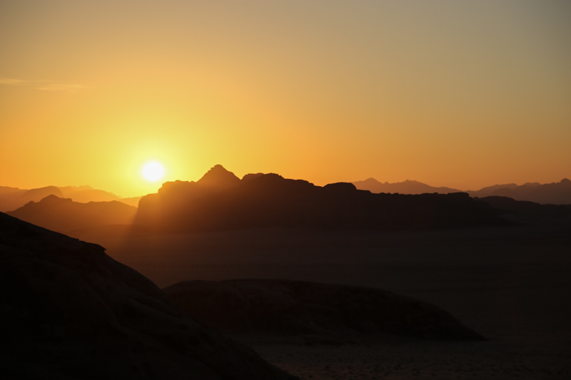 47 Sonnenuntergang im Wadi Rum