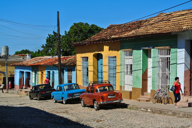 Bunte Häuser in Trinidad