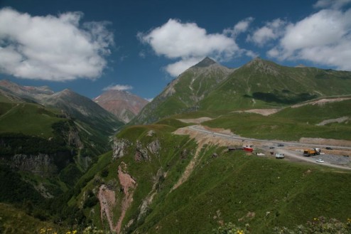 Wir sind in Asien, Jvari Pass, 2.379 m 