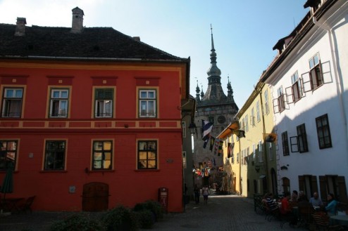 Stadtplatz in Schässburg