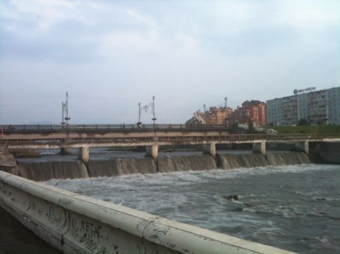 Der Fluß Terek in Vladikavkaz 